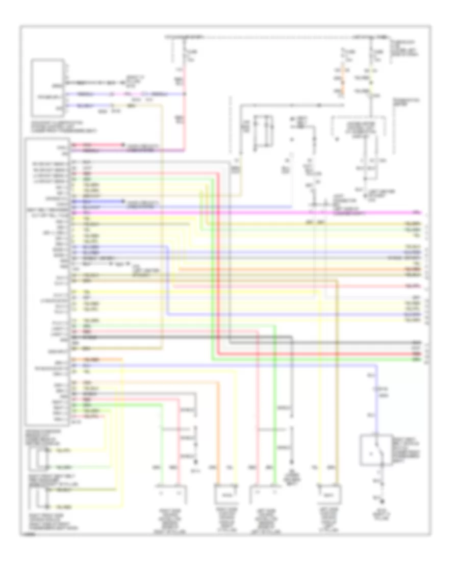 Supplemental Restraints Wiring Diagram 1 of 2 for Nissan Maxima S 2014