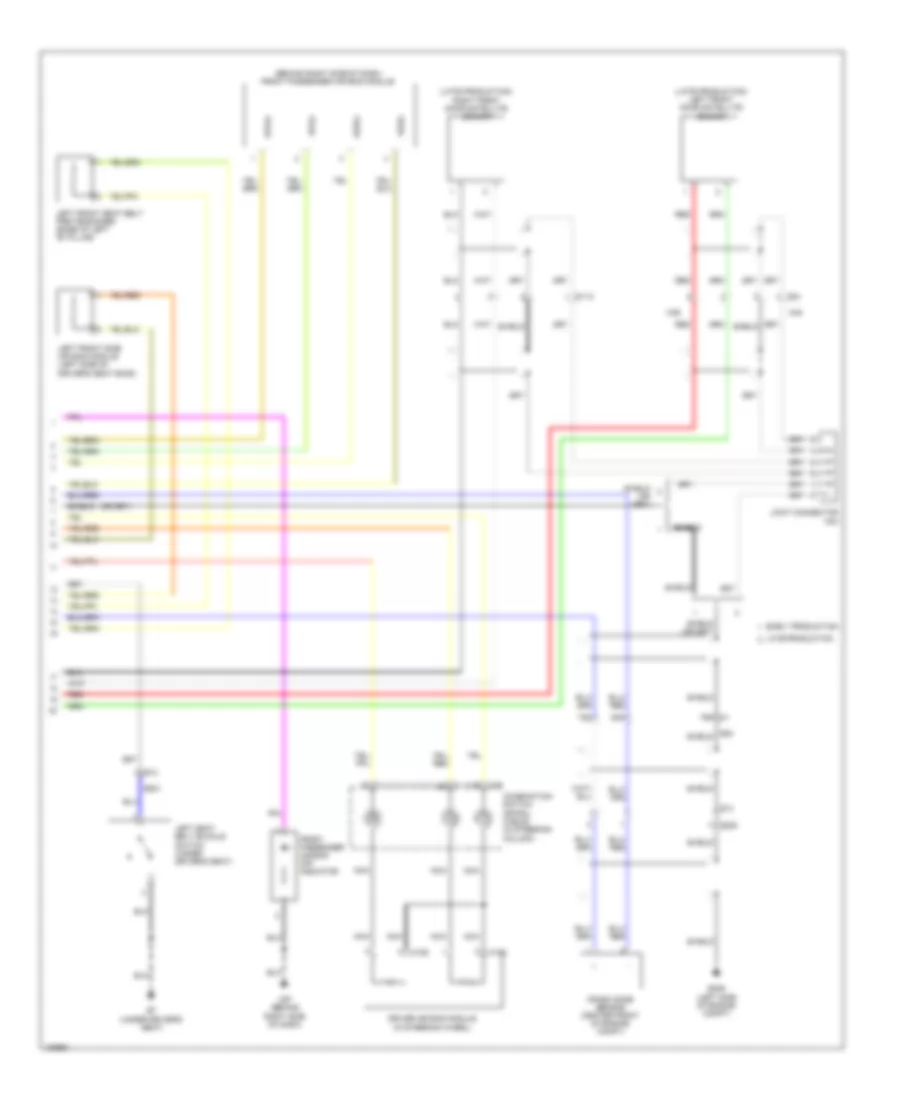 Supplemental Restraints Wiring Diagram (2 of 2) for Nissan Maxima S 2014