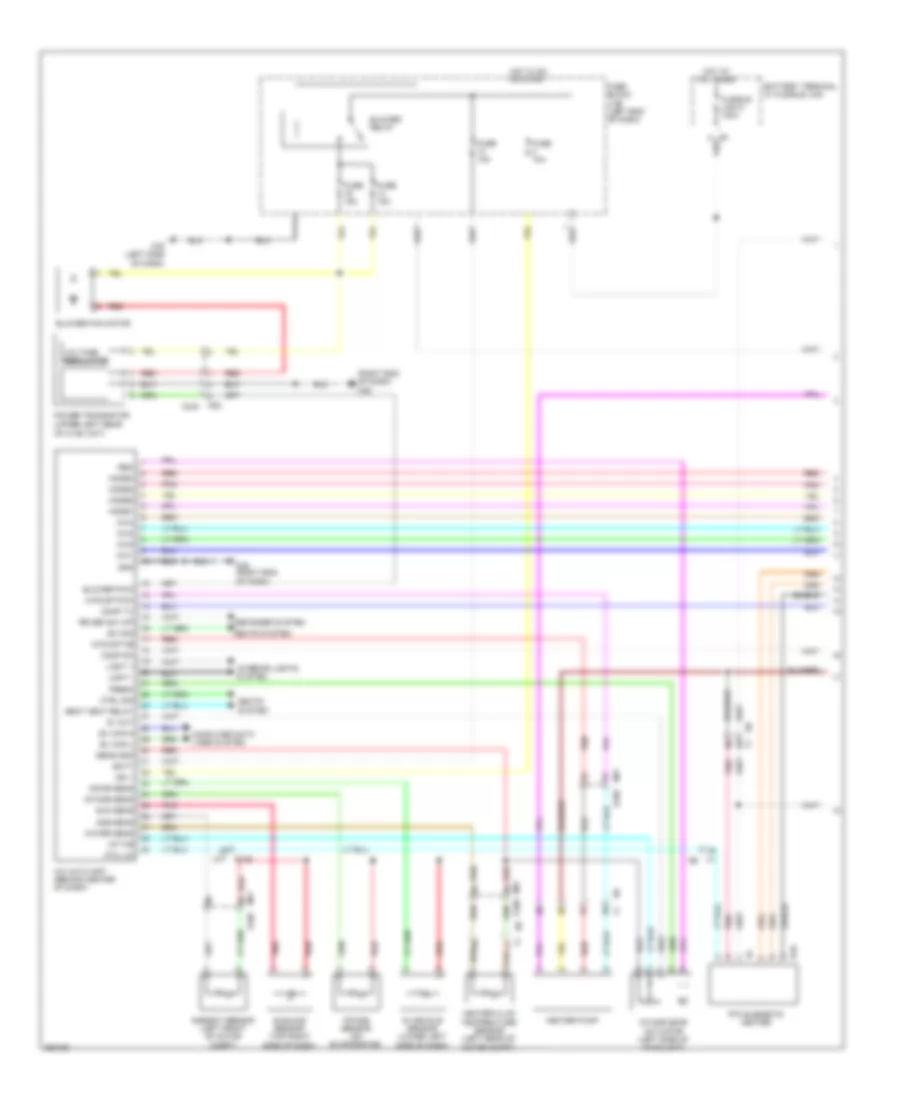 Automatic A C Wiring Diagram 1 of 3 for Nissan Leaf SV 2011