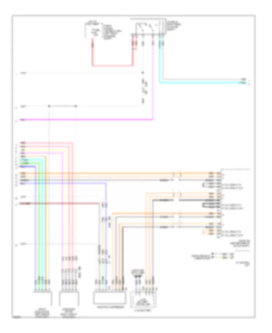 Automatic AC Wiring Diagram (2 of 3) for Nissan Leaf SV 2011