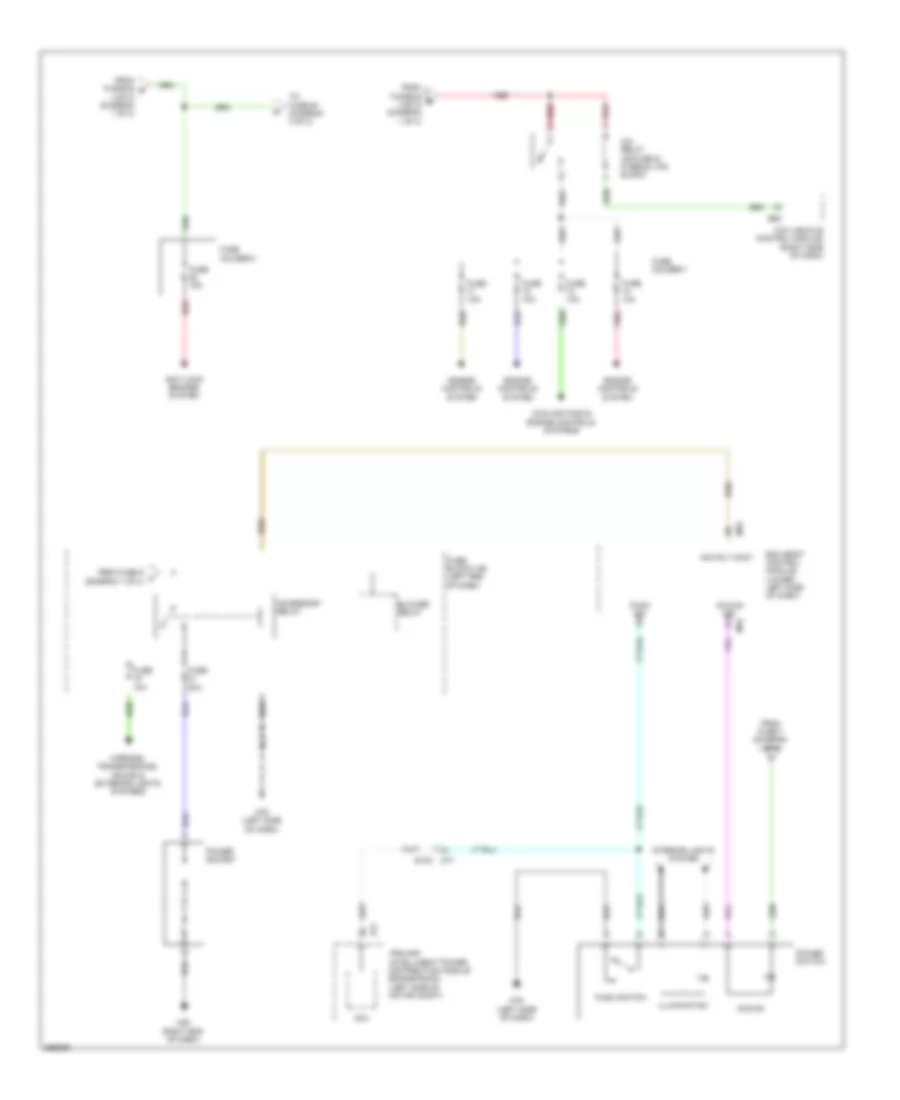 Power Distribution Wiring Diagram (2 of 3) for Nissan Leaf SV 2011