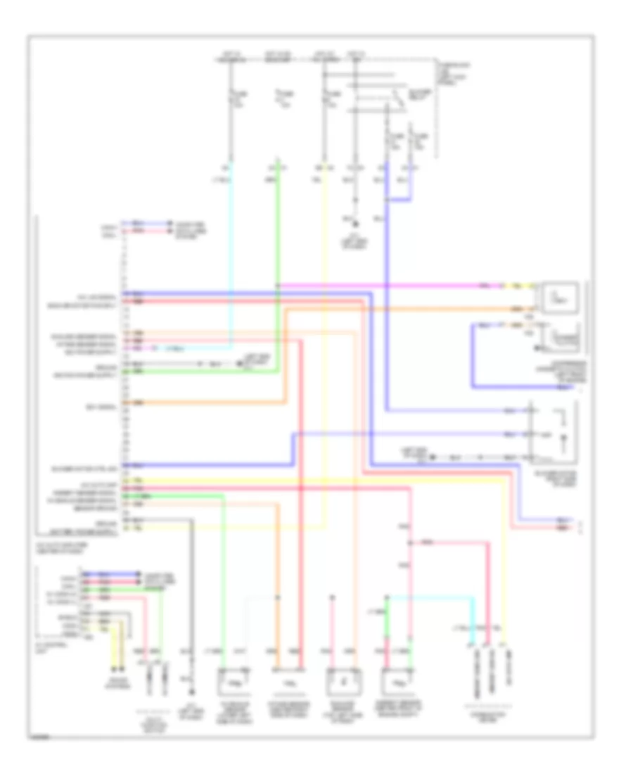 Automatic A C Wiring Diagram 1 of 2 for Nissan GT R Premium 2009