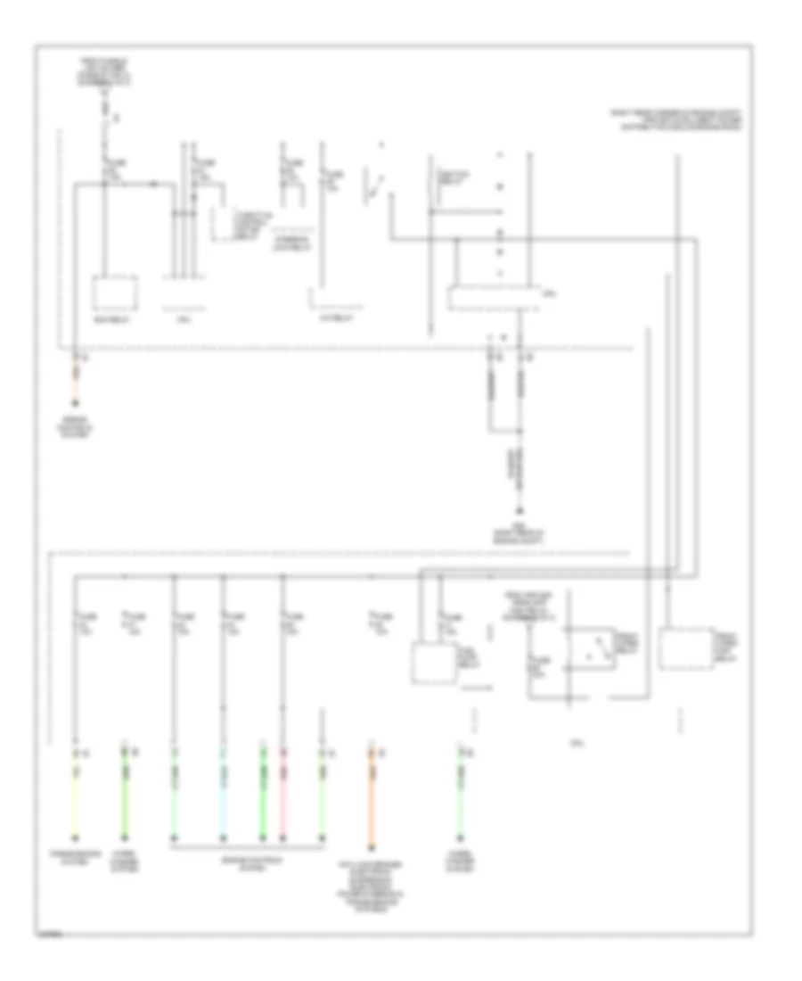 Power Distribution Wiring Diagram (3 of 3) for Nissan GT-R Premium 2009