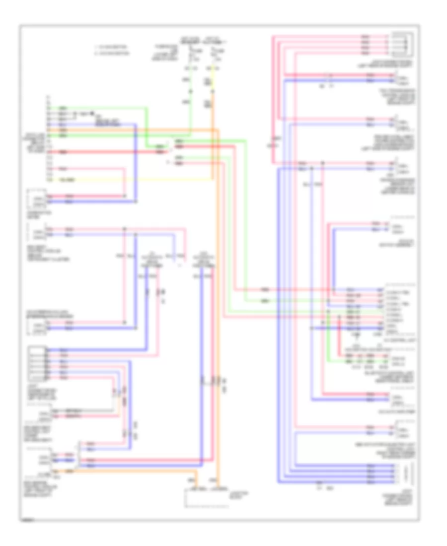 Computer Data Lines Wiring Diagram for Nissan Maxima S 2011