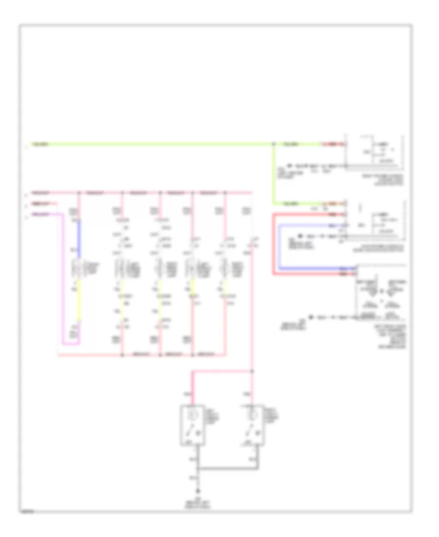 Courtesy Lamps Wiring Diagram 2 of 2 for Nissan Maxima S 2011