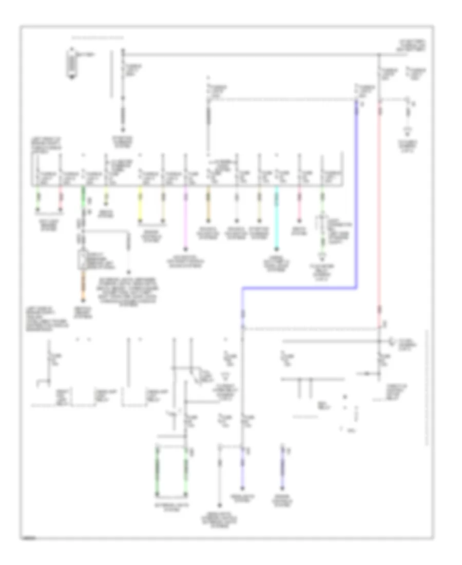 Power Distribution Wiring Diagram 1 of 3 for Nissan Maxima S 2011