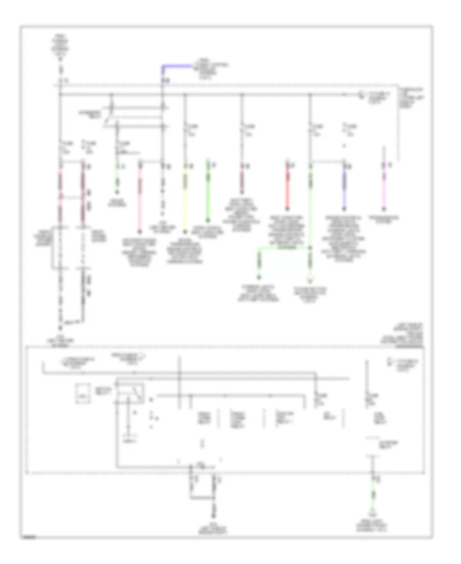 Power Distribution Wiring Diagram 2 of 3 for Nissan Maxima S 2011