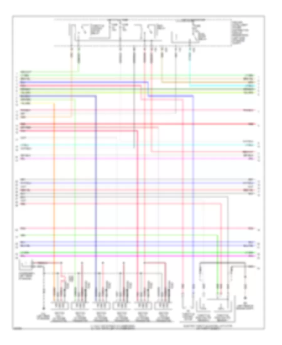 3.5L, Engine Performance Wiring Diagram (2 of 4) for Nissan Maxima S 2009