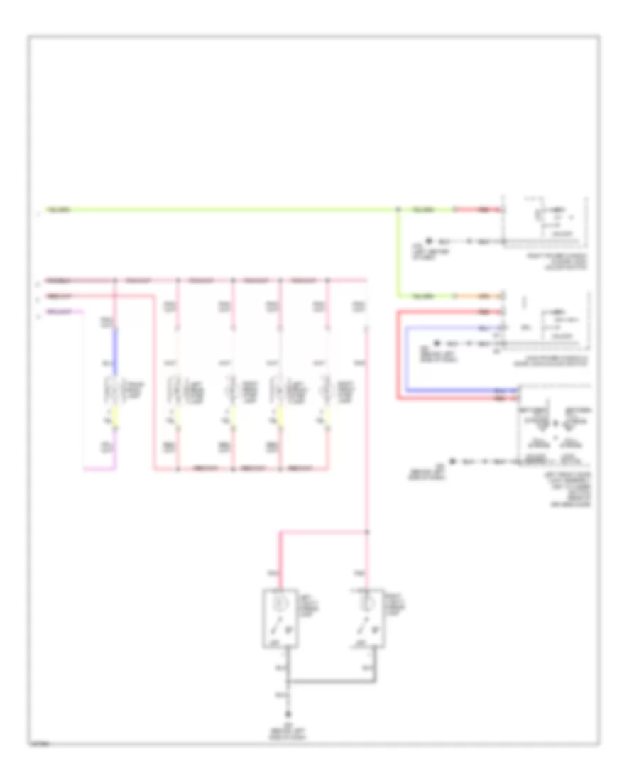Courtesy Lamps Wiring Diagram (2 of 2) for Nissan Maxima S 2009