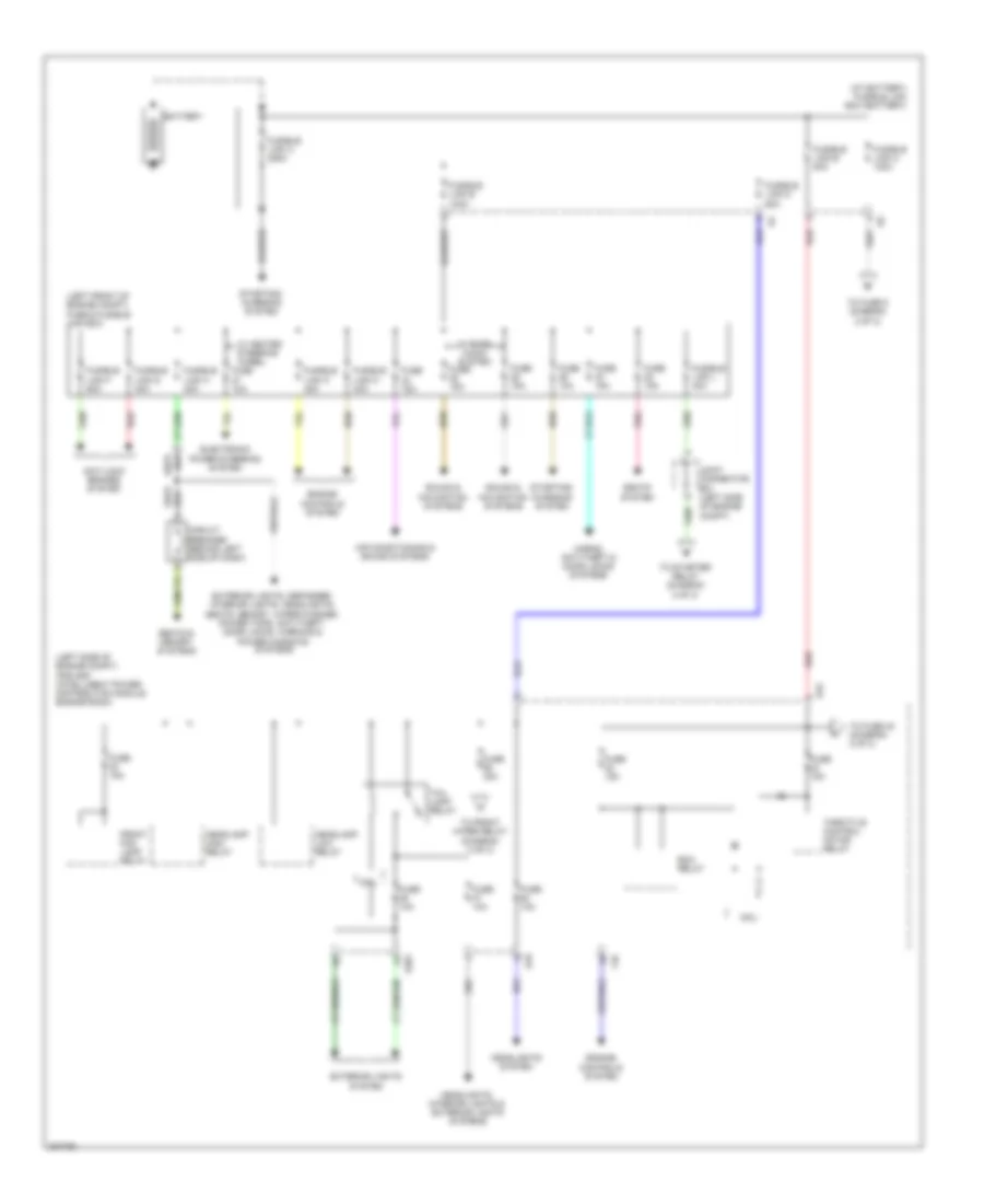 Power Distribution Wiring Diagram 1 of 3 for Nissan Maxima S 2009