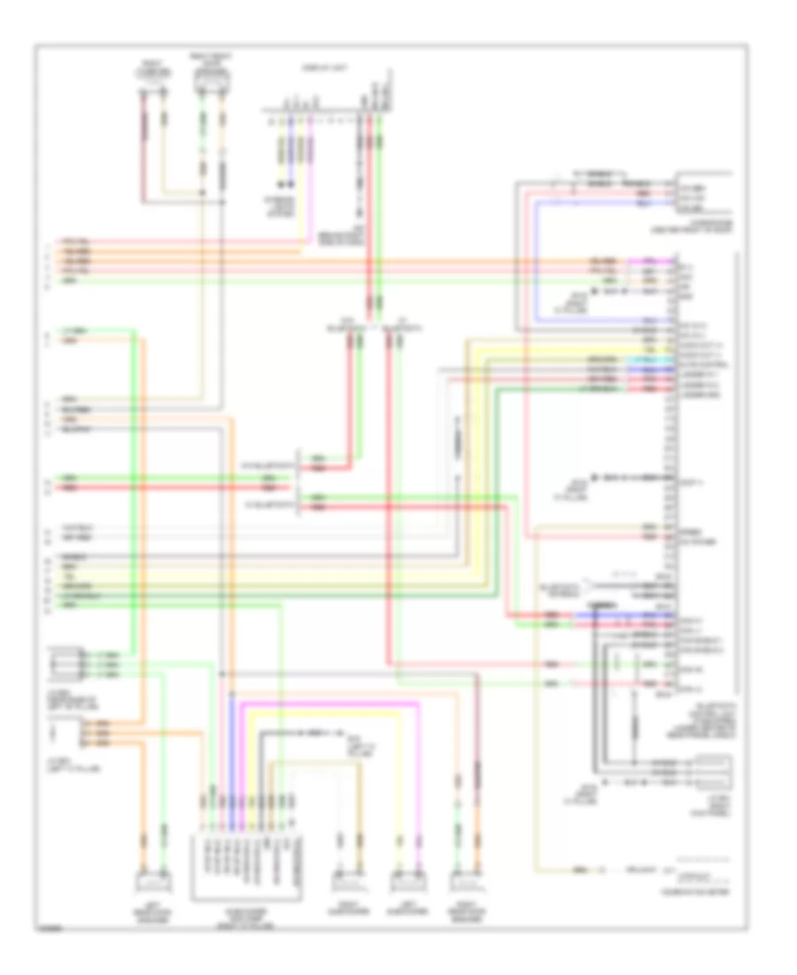 Radio Wiring Diagram, Base (2 of 2) for Nissan Maxima S 2009
