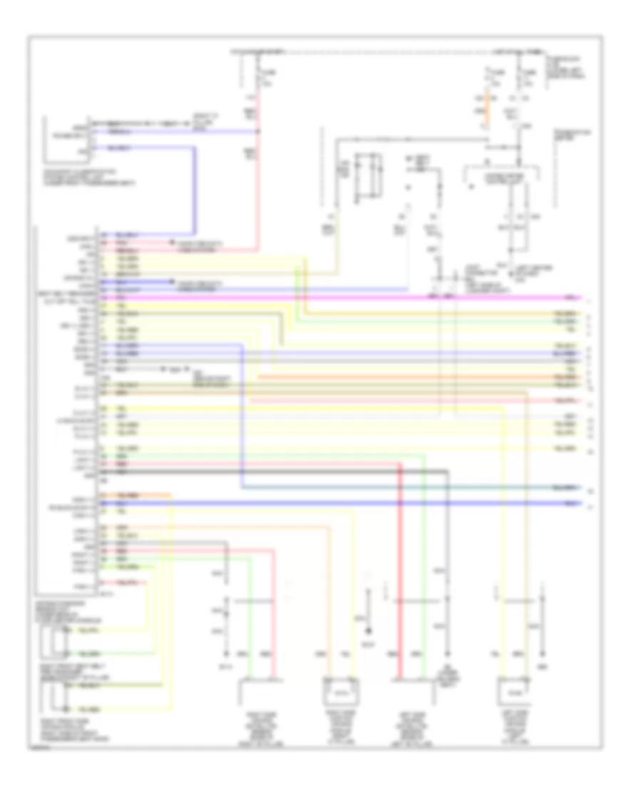Supplemental Restraints Wiring Diagram 1 of 2 for Nissan Maxima S 2009