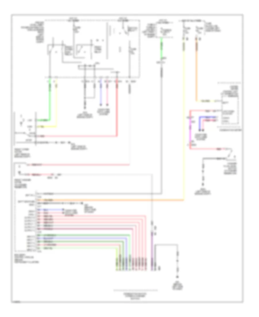 Электросхема стеклоочистителя, дворников и омывателя для Nissan Maxima SV 2014