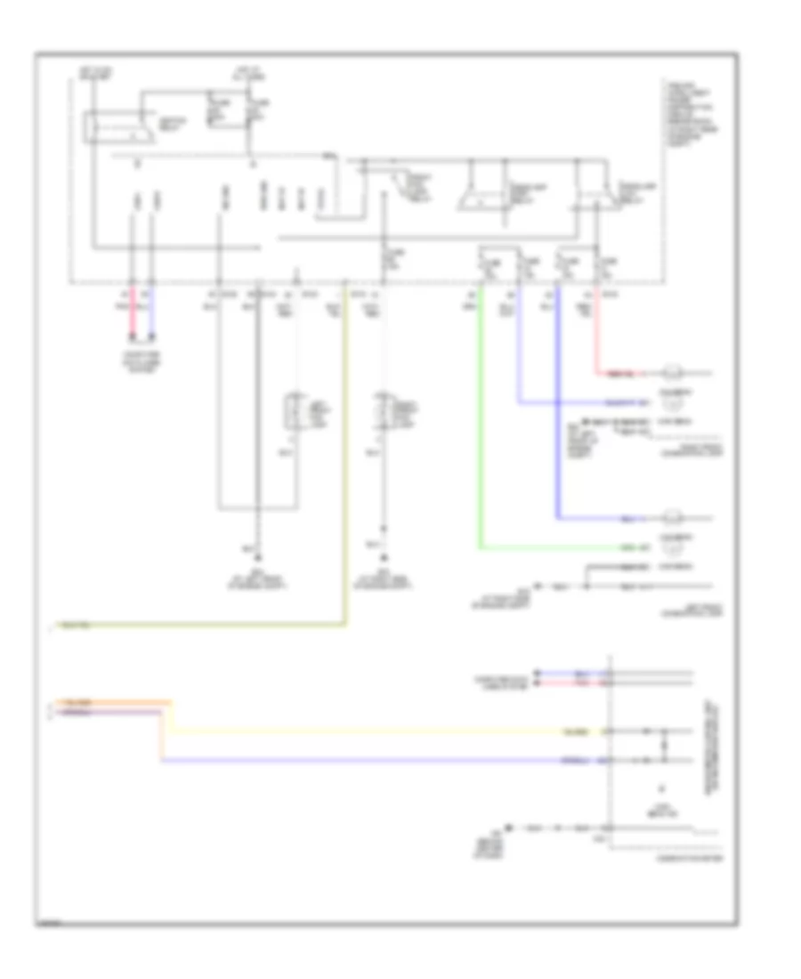 Headlamps Wiring Diagram, without DRL (2 of 2) for Nissan Titan PRO-4X 2013