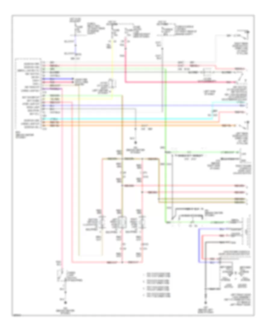 Courtesy Lamps Wiring Diagram 1 of 2 for Nissan Titan PRO 4X 2013