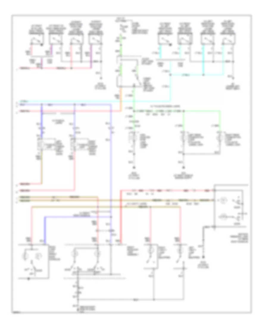 Courtesy Lamps Wiring Diagram 2 of 2 for Nissan Titan PRO 4X 2013
