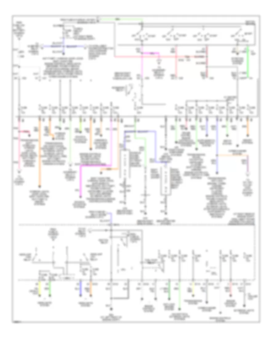 Power Distribution Wiring Diagram 2 of 3 for Nissan Titan PRO 4X 2013