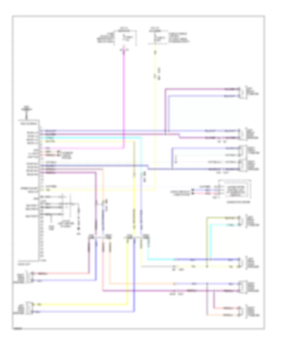 Mid-Line Radio Wiring Diagram for Nissan Titan PRO-4X 2013