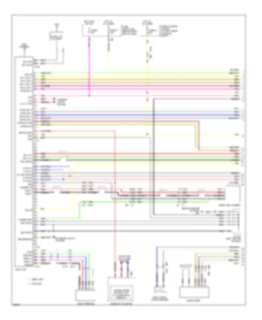 Premium Radio Wiring Diagram, without Navigation (1 of 3) for Nissan Titan PRO-4X 2013