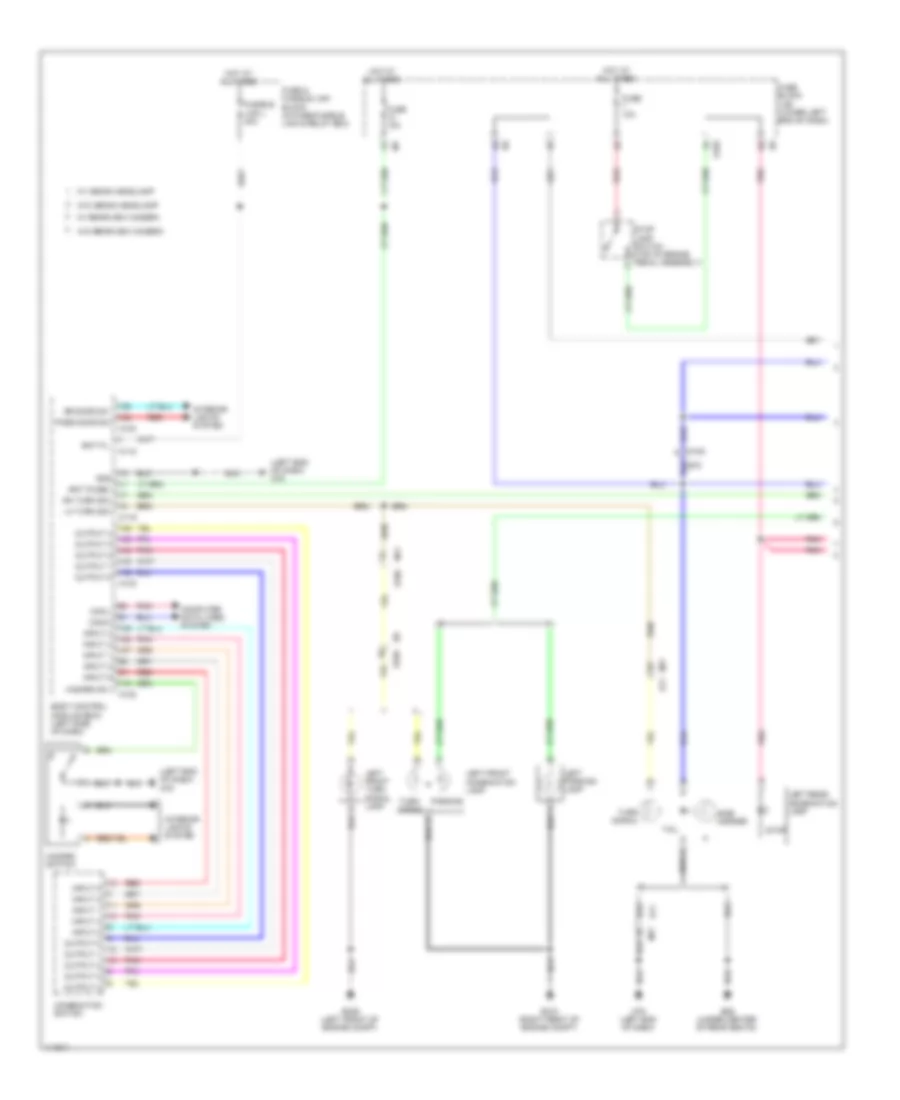 Exterior Lamps Wiring Diagram, Except Convertible (1 of 2) for Nissan Murano CrossCabriolet 2014
