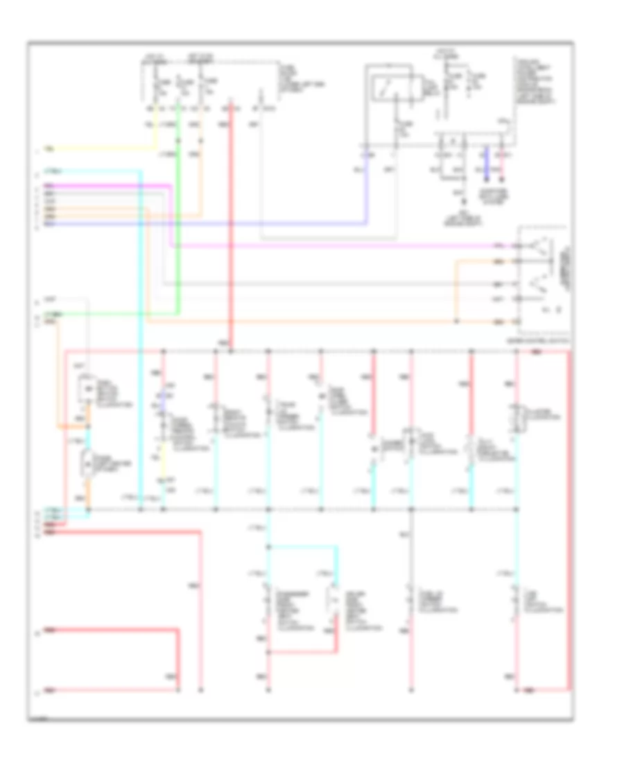 Instrument Illumination Wiring Diagram, Convertible (2 of 2) for Nissan Murano CrossCabriolet 2014