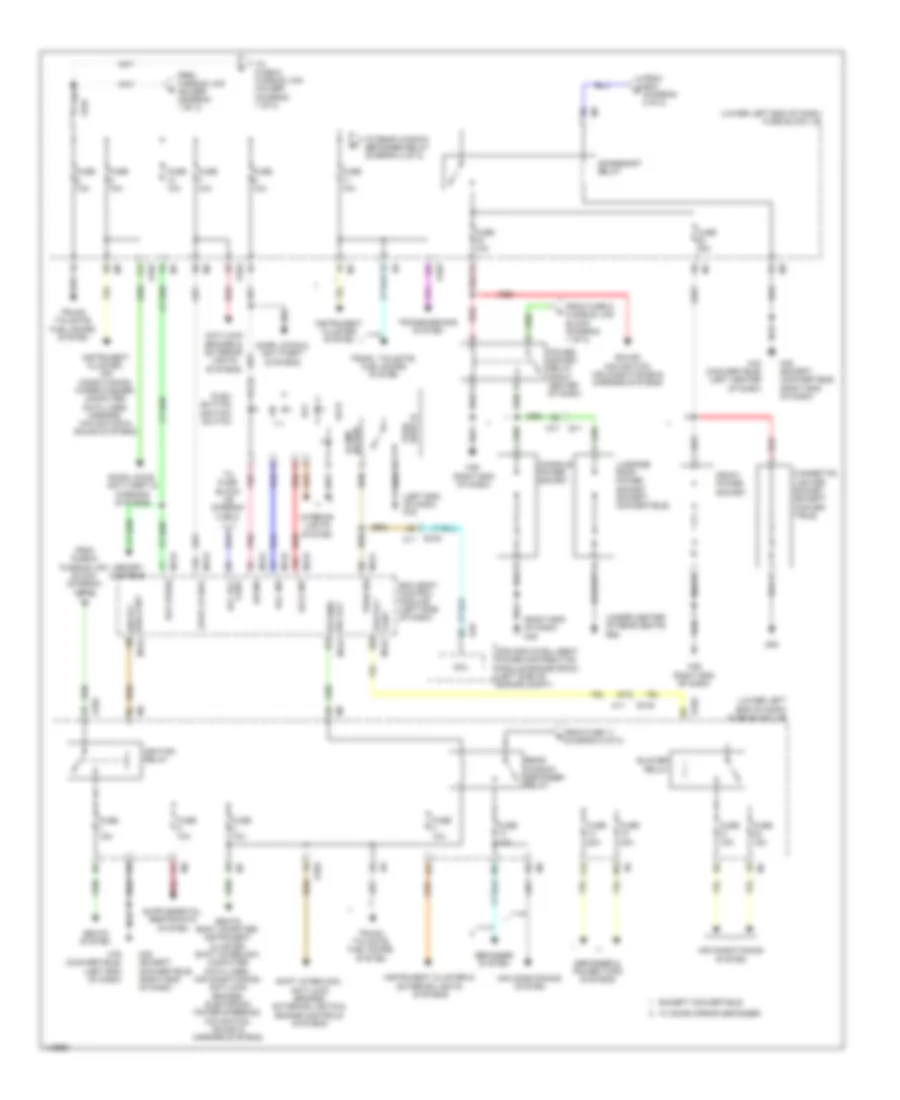 Power Distribution Wiring Diagram (2 of 2) for Nissan Murano CrossCabriolet 2014