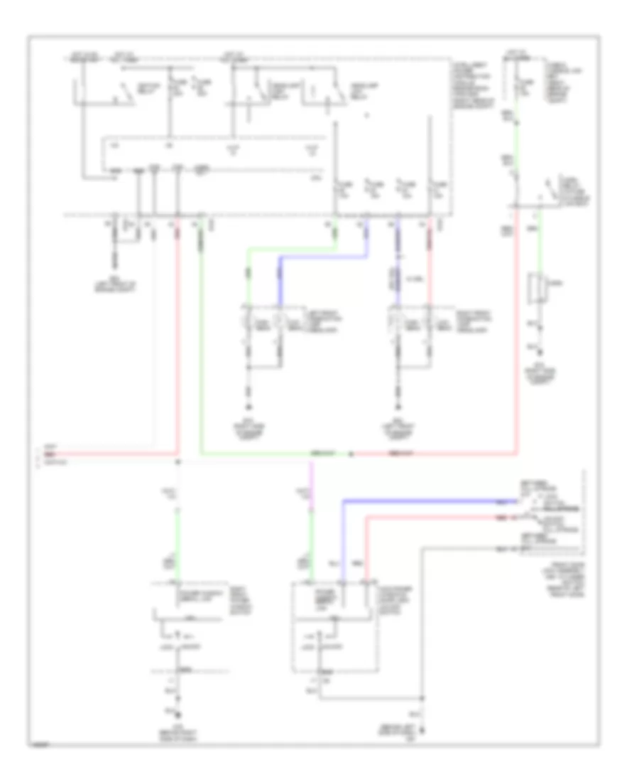 Forced Entry Wiring Diagram (2 of 2) for Nissan Armada LE 2004