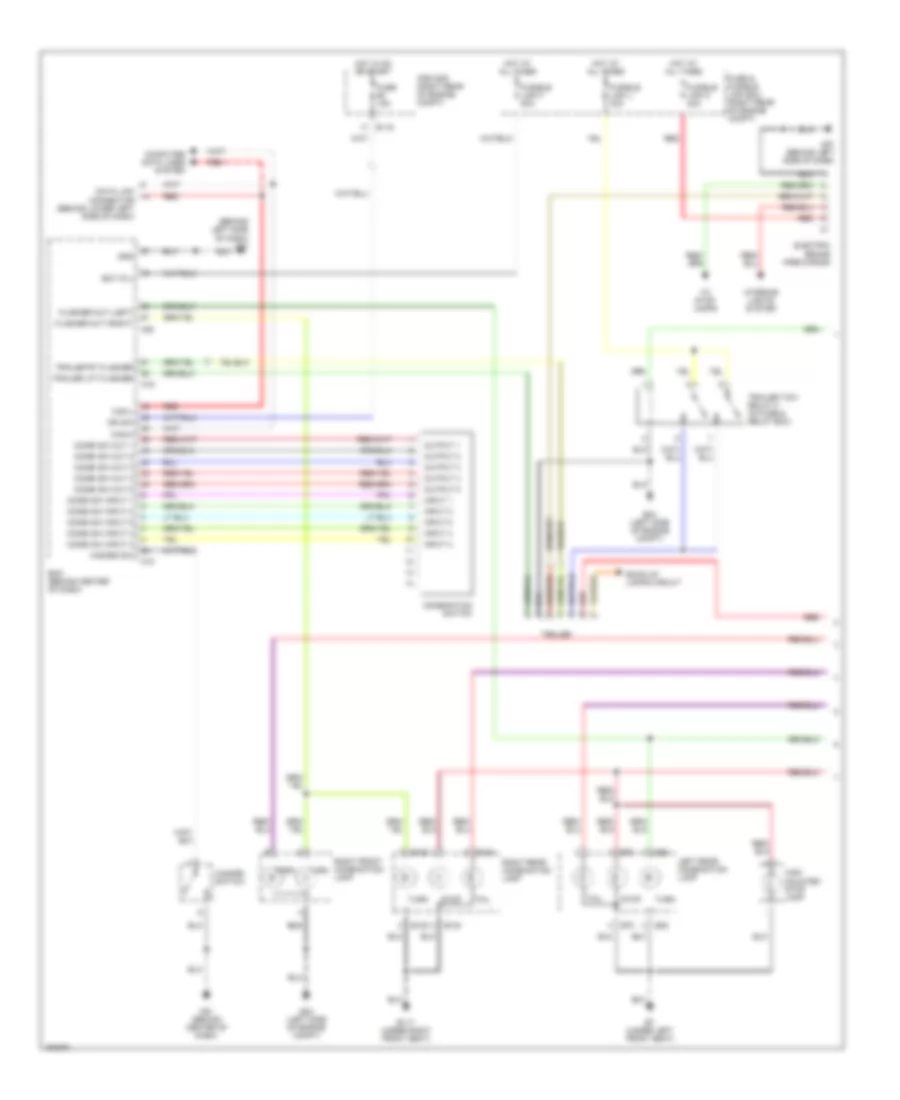 Exterior Lamps  Trailer connector Wiring Diagram 1 of 2 for Nissan Armada LE 2004