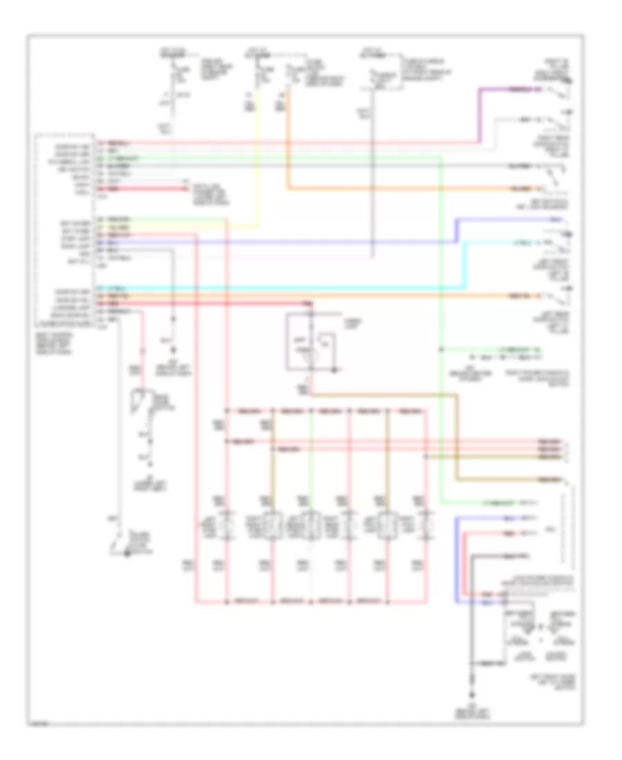 Courtesy Lamps Wiring Diagram 1 of 2 for Nissan Armada LE 2004