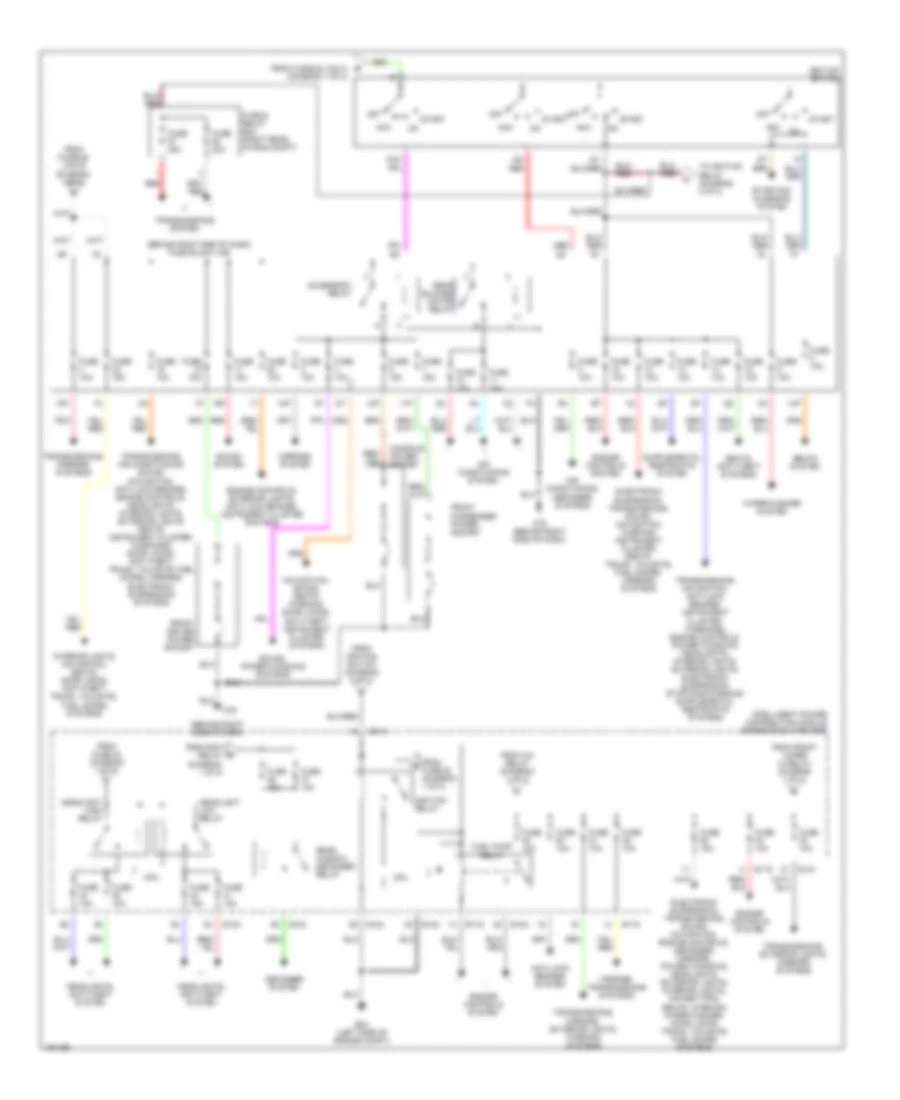 Power Distribution Wiring Diagram 2 of 2 for Nissan Armada LE 2004