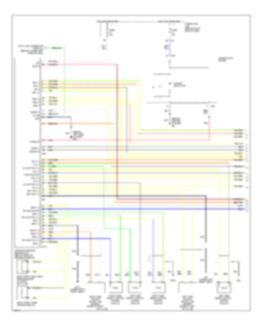 Supplemental Restraints Wiring Diagram 1 of 3 for Nissan Armada LE 2004