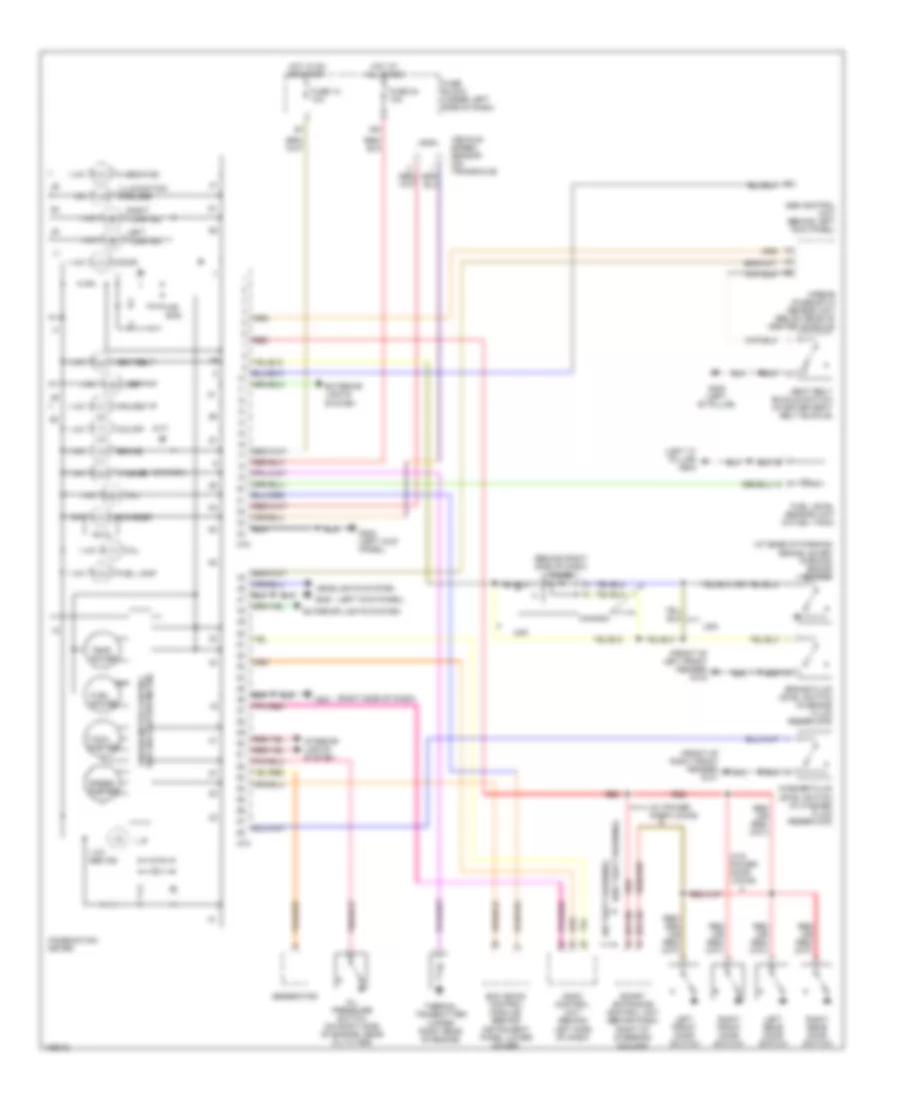 Instrument Cluster Wiring Diagram for Nissan Altima GLE 2000