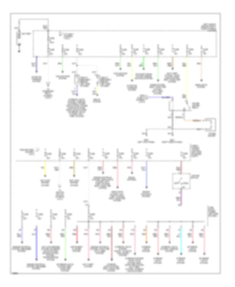 Power Distribution Wiring Diagram 1 of 2 for Nissan Altima GLE 2000