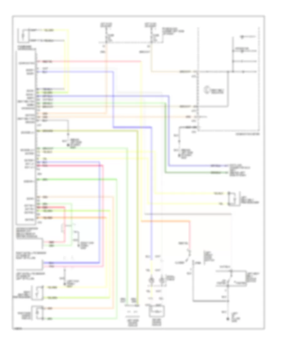 Supplemental Restraint Wiring Diagram for Nissan Altima GLE 2000