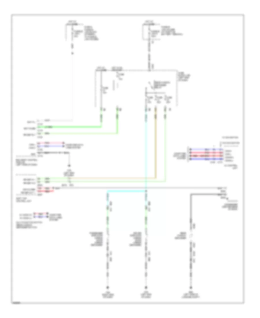 Defoggers Wiring Diagram for Nissan Murano CrossCabriolet 2011