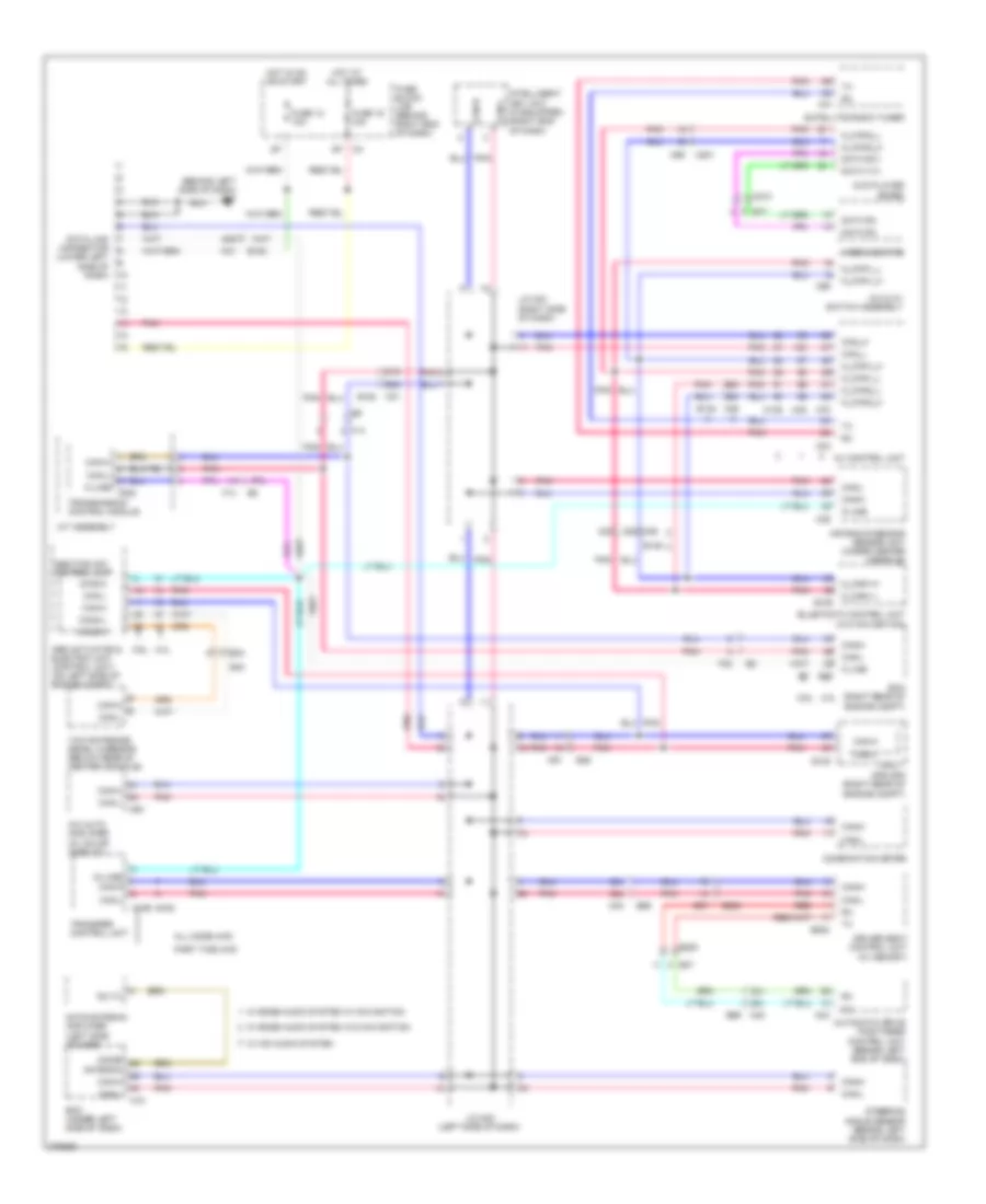 Computer Data Lines Wiring Diagram for Nissan Pathfinder SV 2012