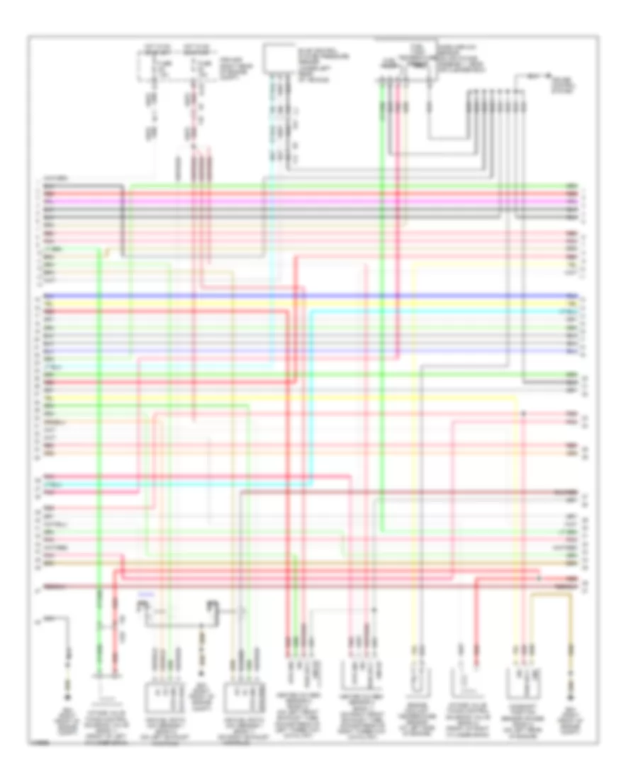 4.0L, Engine Performance Wiring Diagram (3 of 4) for Nissan Pathfinder SV 2012