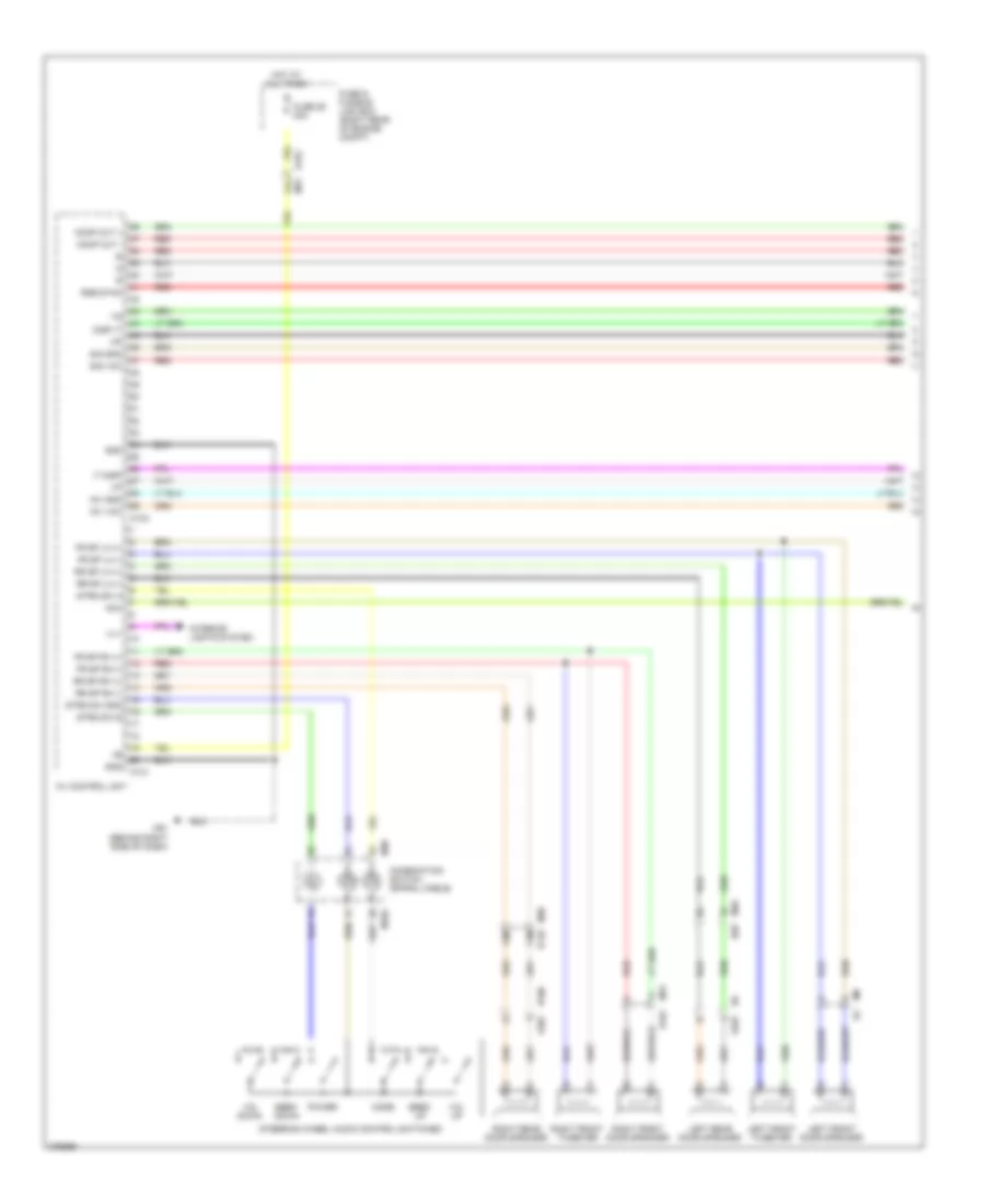 Mid-Line Radio Wiring Diagram (1 of 3) for Nissan Pathfinder SV 2012