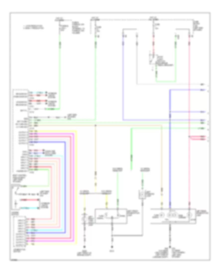 Exterior Lamps Wiring Diagram (1 of 2) for Nissan Murano LE 2009