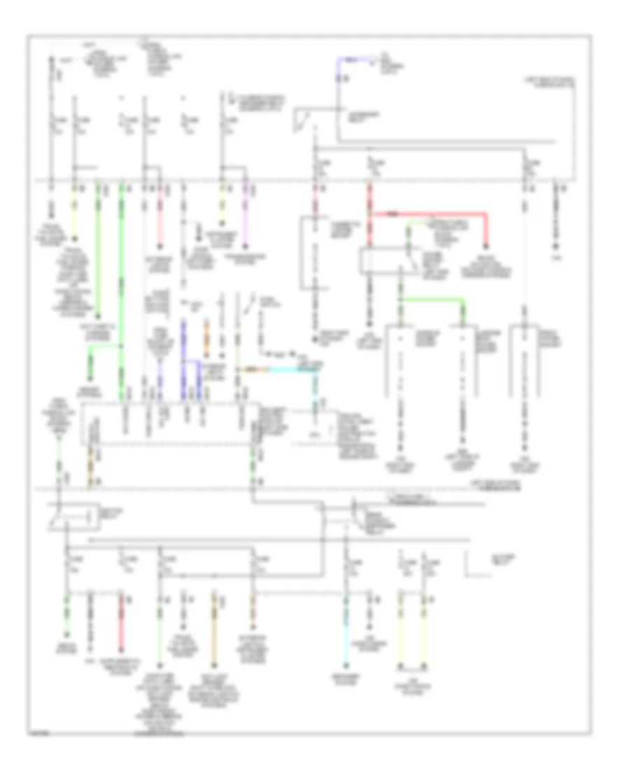 Power Distribution Wiring Diagram 2 of 2 for Nissan Murano LE 2009