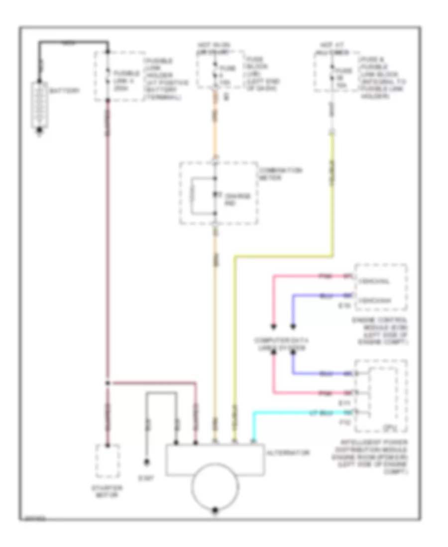 Charging Wiring Diagram for Nissan Murano LE 2009