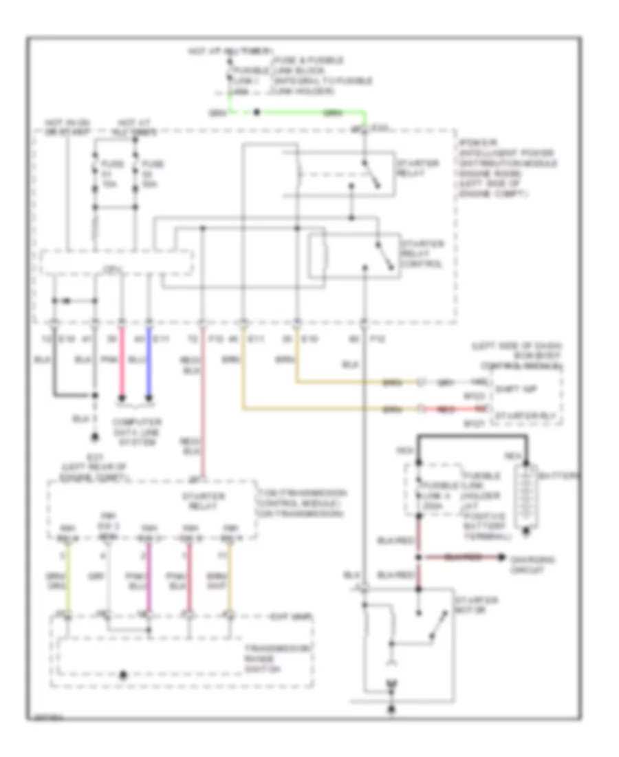 Starting Wiring Diagram for Nissan Murano LE 2009