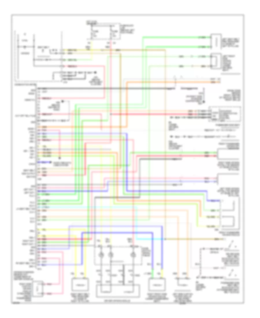 Supplemental Restraints Wiring Diagram for Nissan 350Z 2007