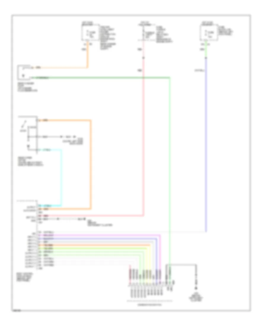Электросхема заднего стеклоочистителя дворника и омывателя для Nissan 350Z 2007