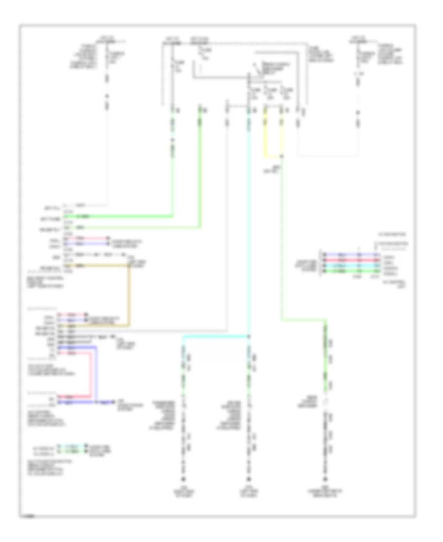 Defoggers Wiring Diagram, Except Convertible for Nissan Murano LE 2014