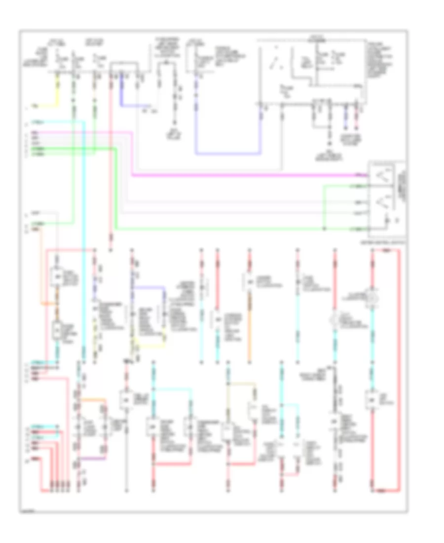 Instrument Illumination Wiring Diagram, Except Convertible (2 of 2) for Nissan Murano LE 2014