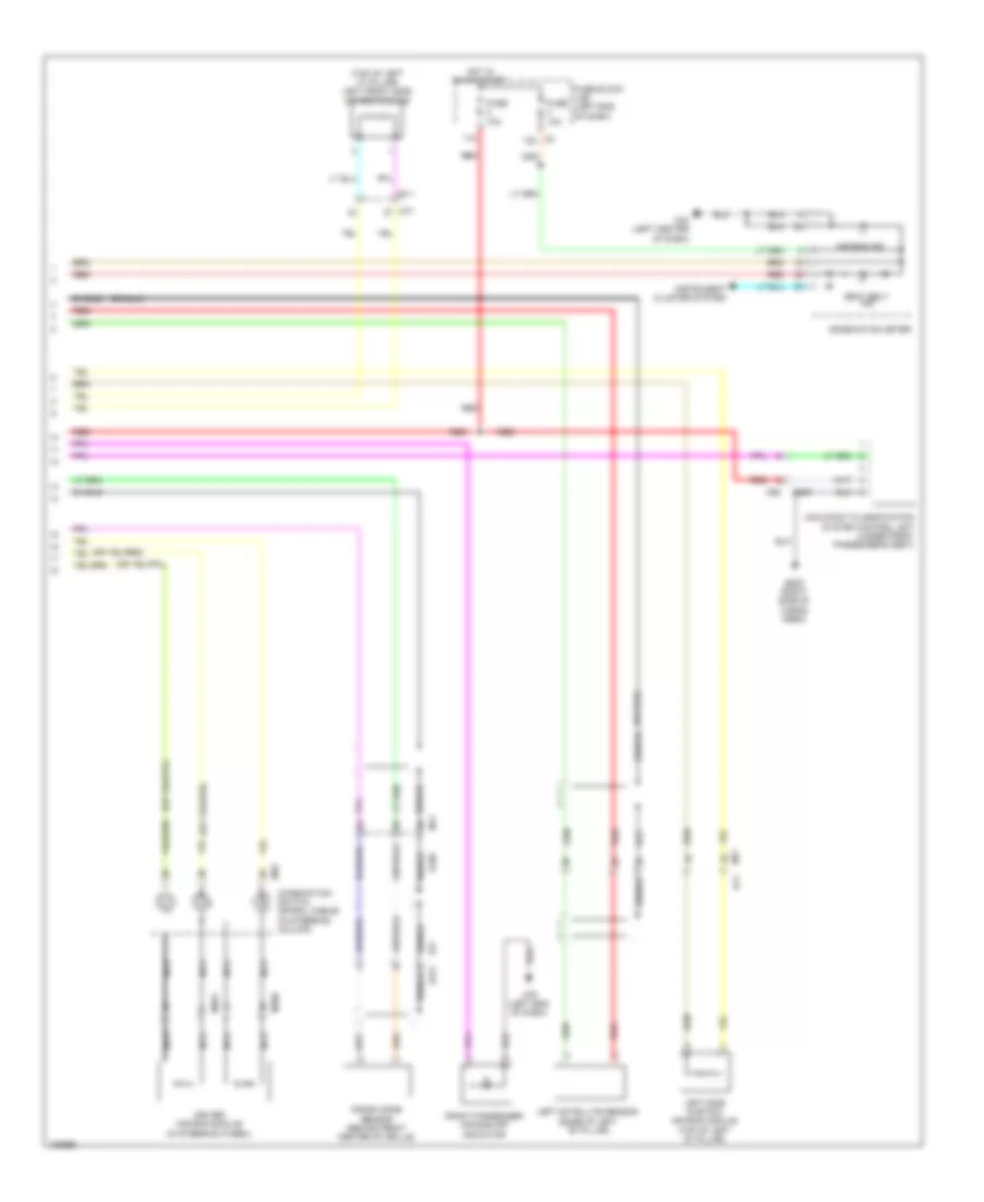 Supplemental Restraints Wiring Diagram, Except Convertible (2 of 2) for Nissan Murano LE 2014