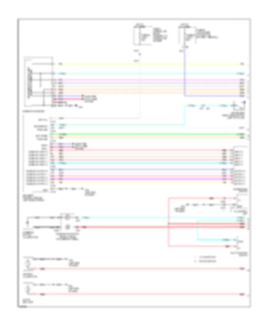 Instrument Illumination Wiring Diagram 1 of 2 for Nissan Murano LE 2011