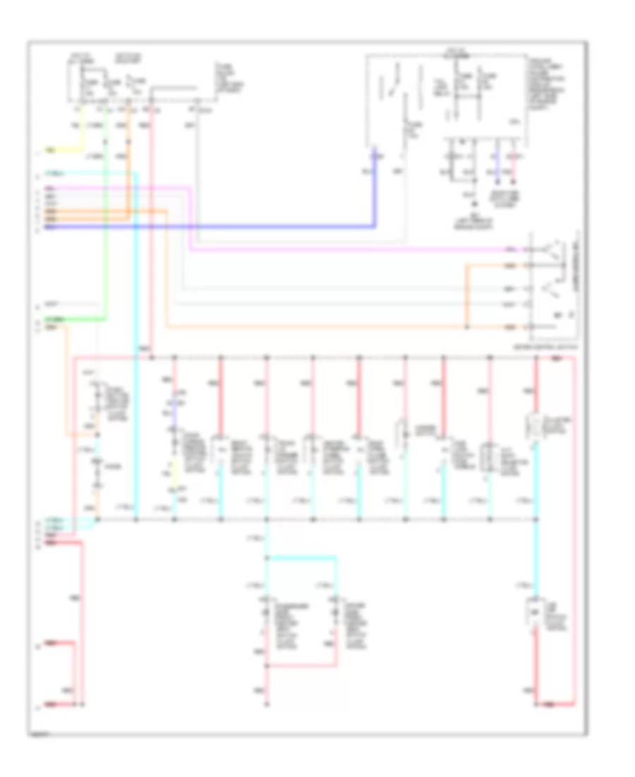 Instrument Illumination Wiring Diagram 2 of 2 for Nissan Murano LE 2011