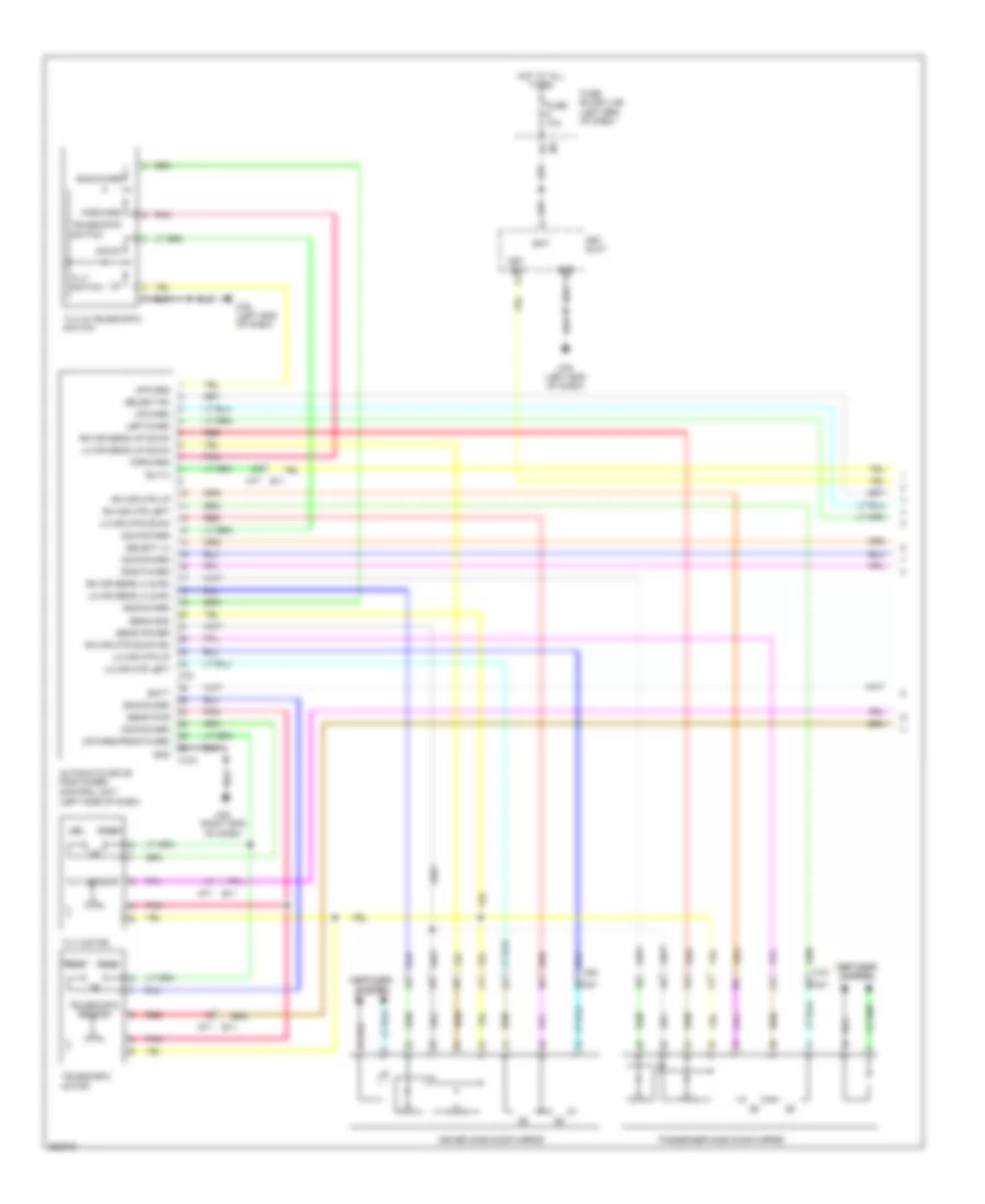 Memory Systems Wiring Diagram 1 of 4 for Nissan Murano LE 2011